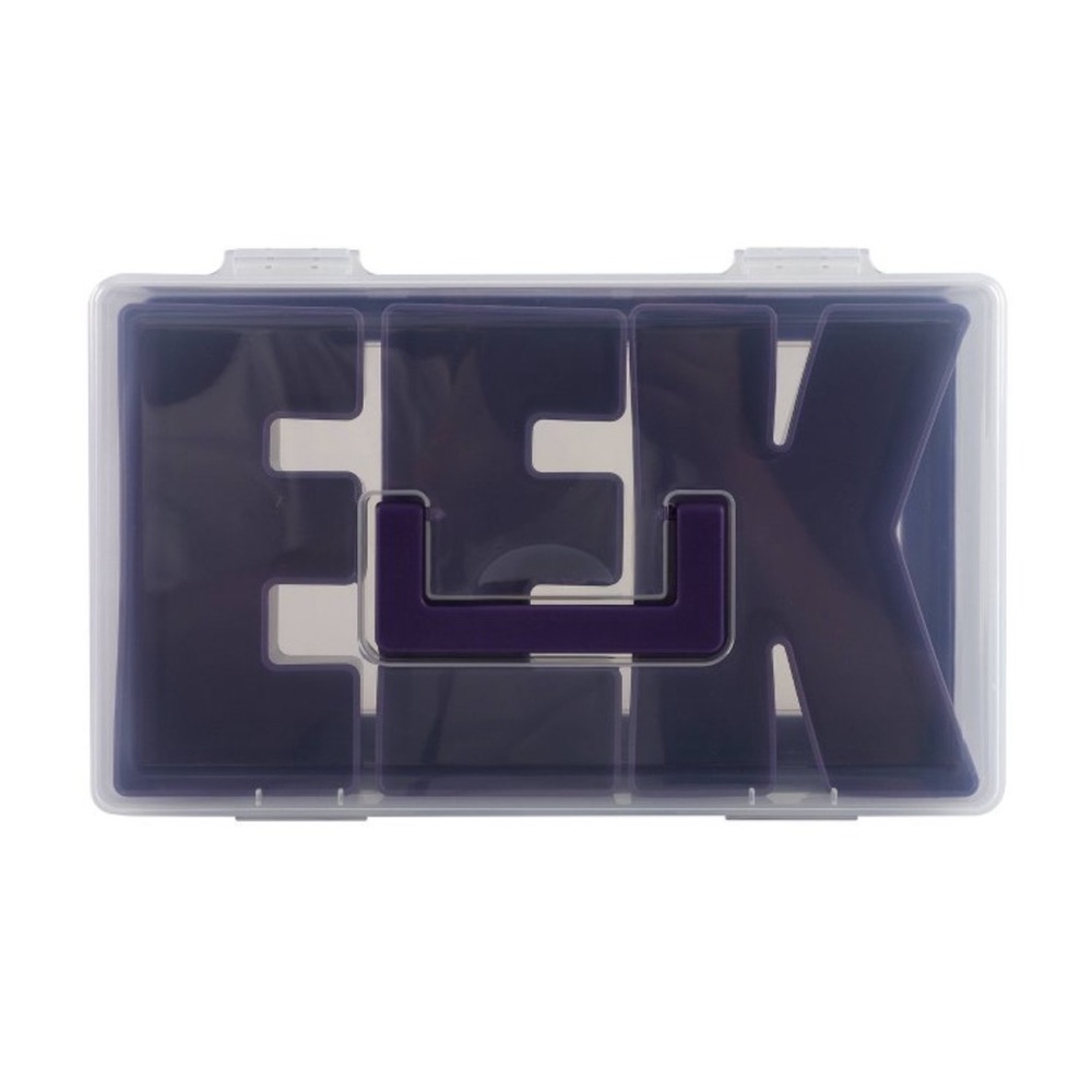 Versatile Purple Storage Box with Compartments - Picture 2 of 6
